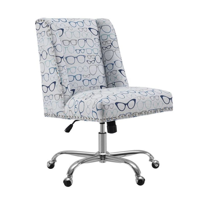 OC047GLAS1U Draper Office Chair, Glasses Print